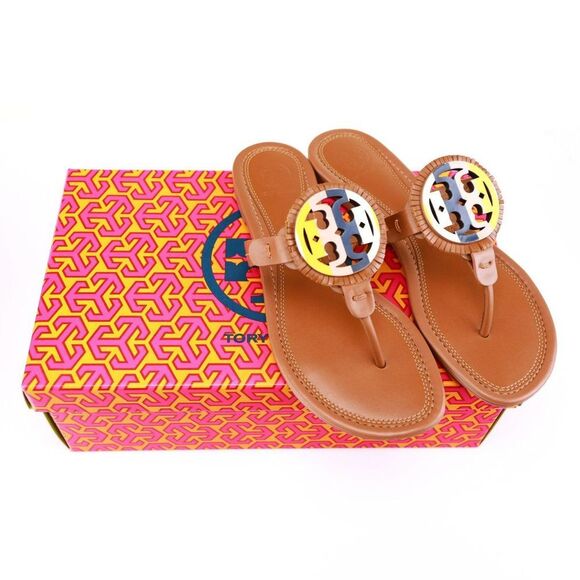 NIB Tory Burch FRINGE Miller Thong Sandals 6.5 - Picture 3 of 10